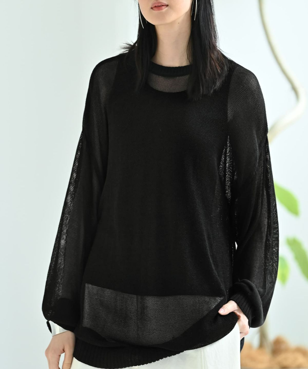 着用イメージ 170cm ブラック