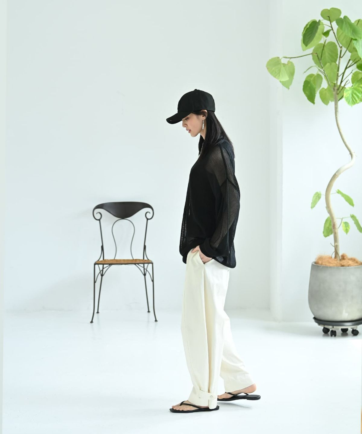 着用イメージ 170cm ブラック