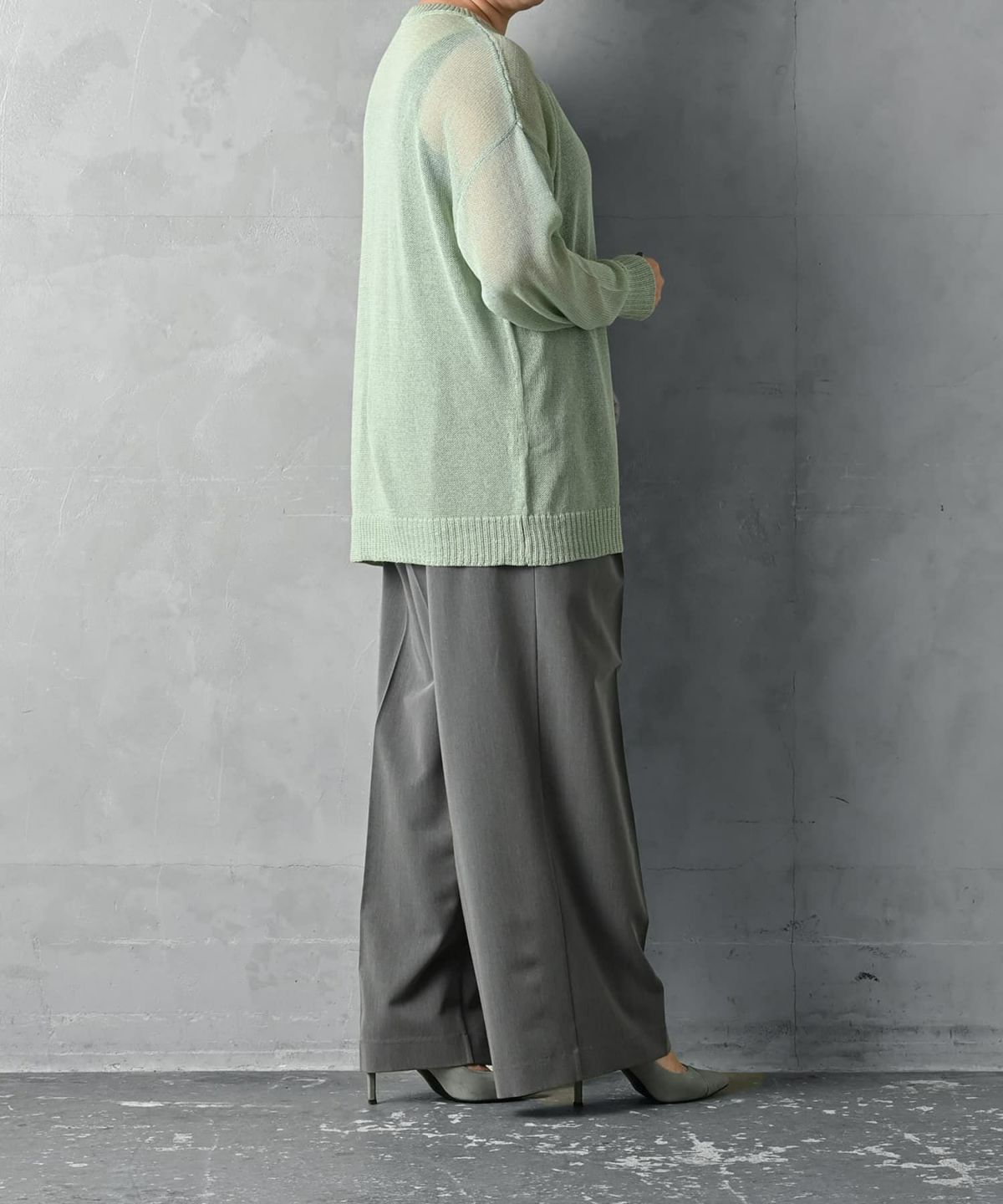 着用イメージ 163cm グリーン