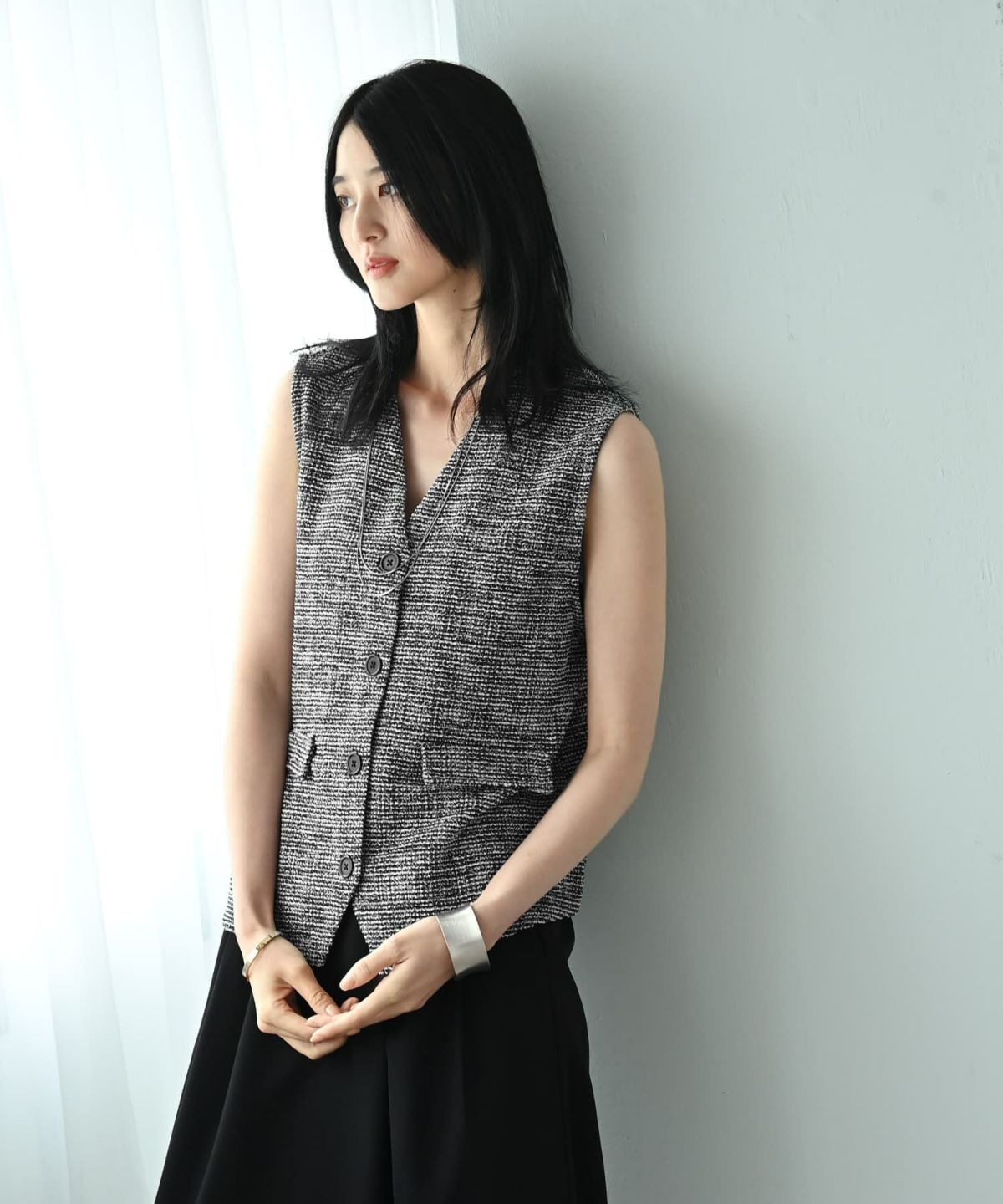 着用イメージ 170cm ブラック