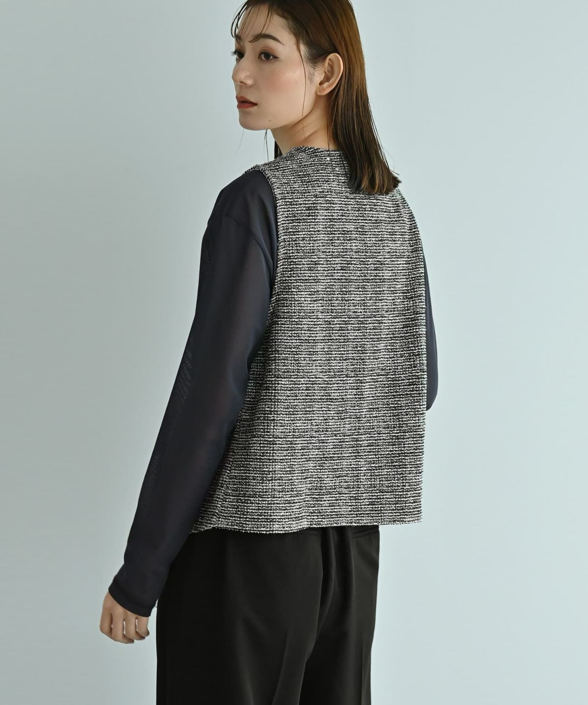 着用イメージ 170cm ブラック