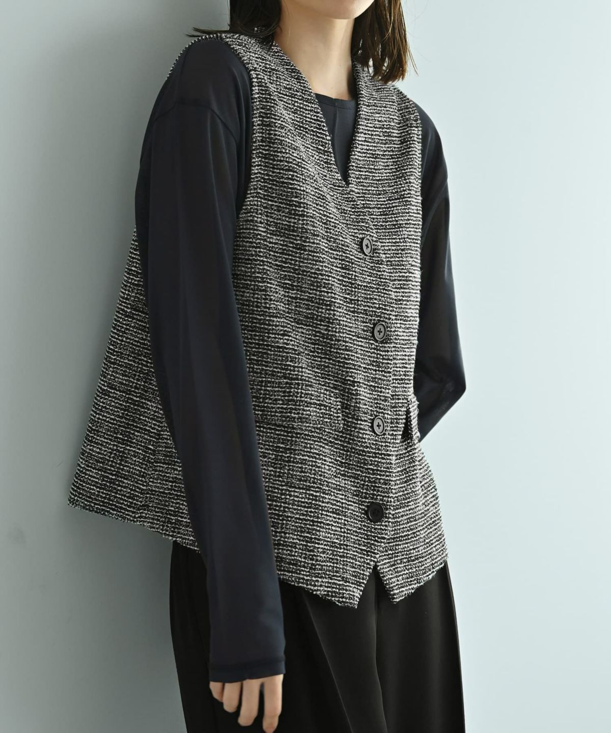 着用イメージ 170cm ブラック