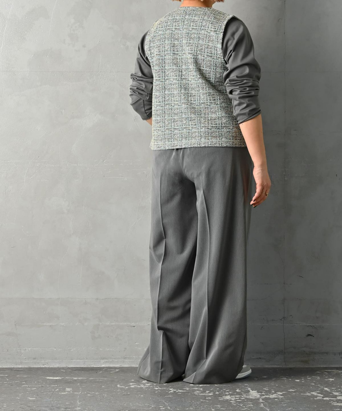 着用イメージ 163cm ブルー