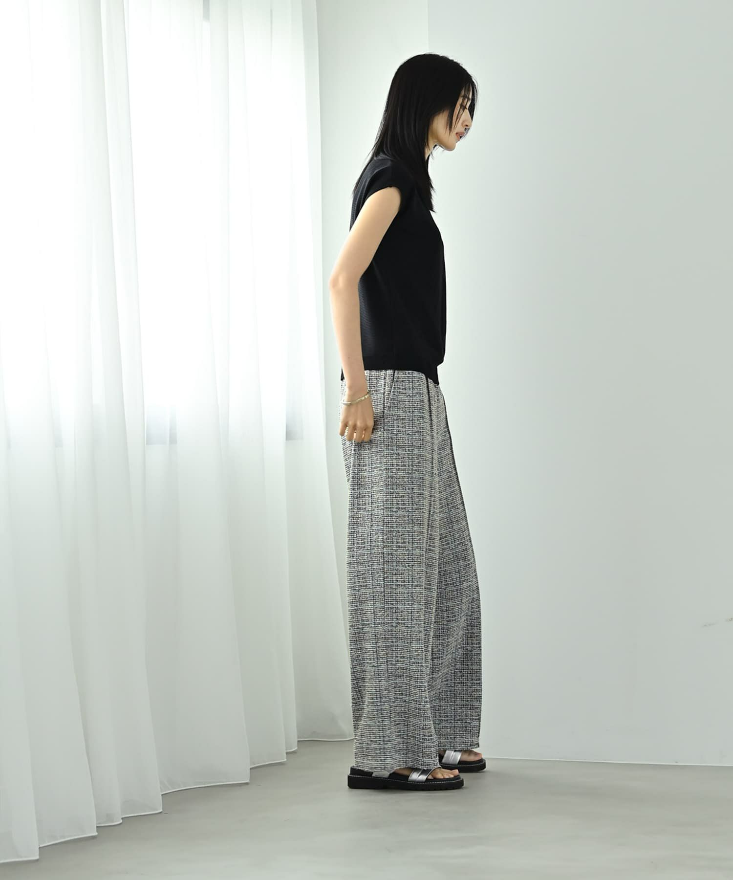 着用イメージ 170cm ブルー