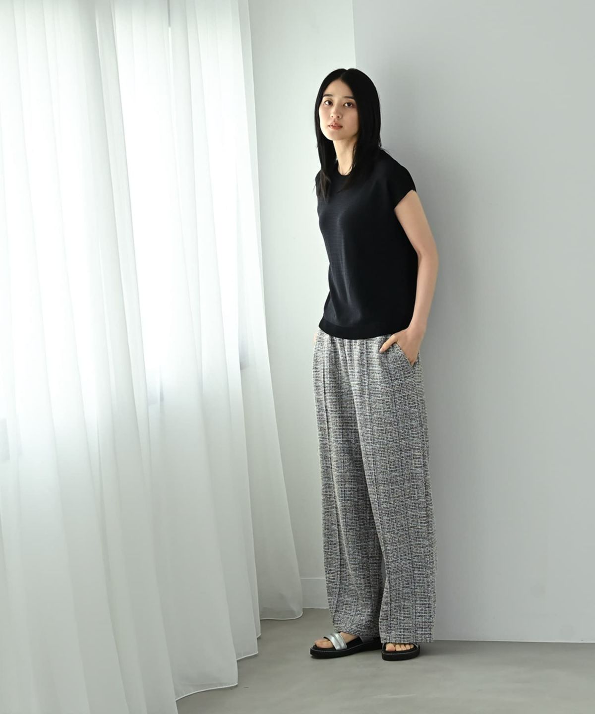 着用イメージ 170cm ブルー