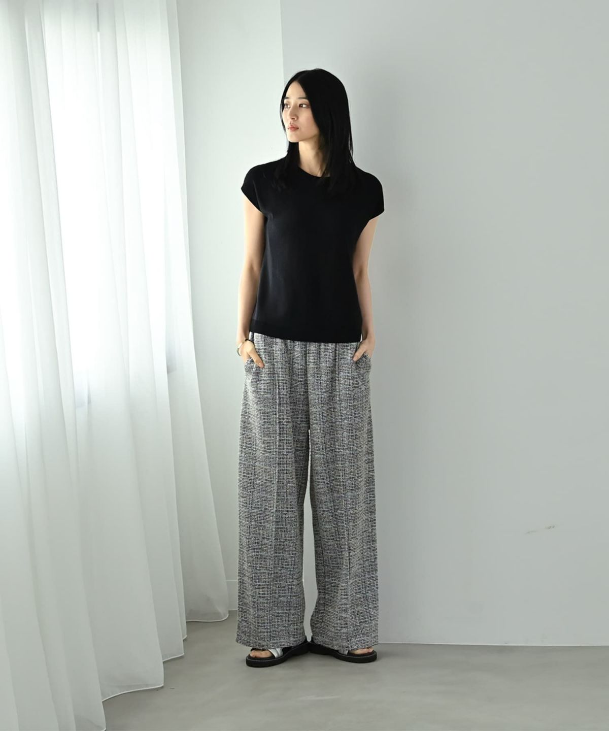 着用イメージ 170cm ブルー