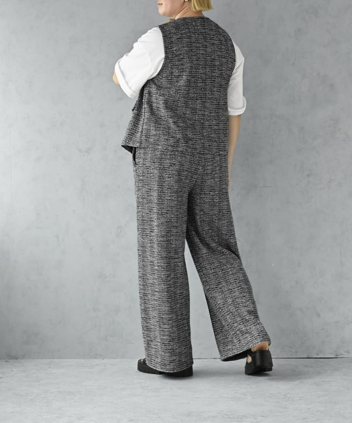 着用イメージ 163cm ブラック