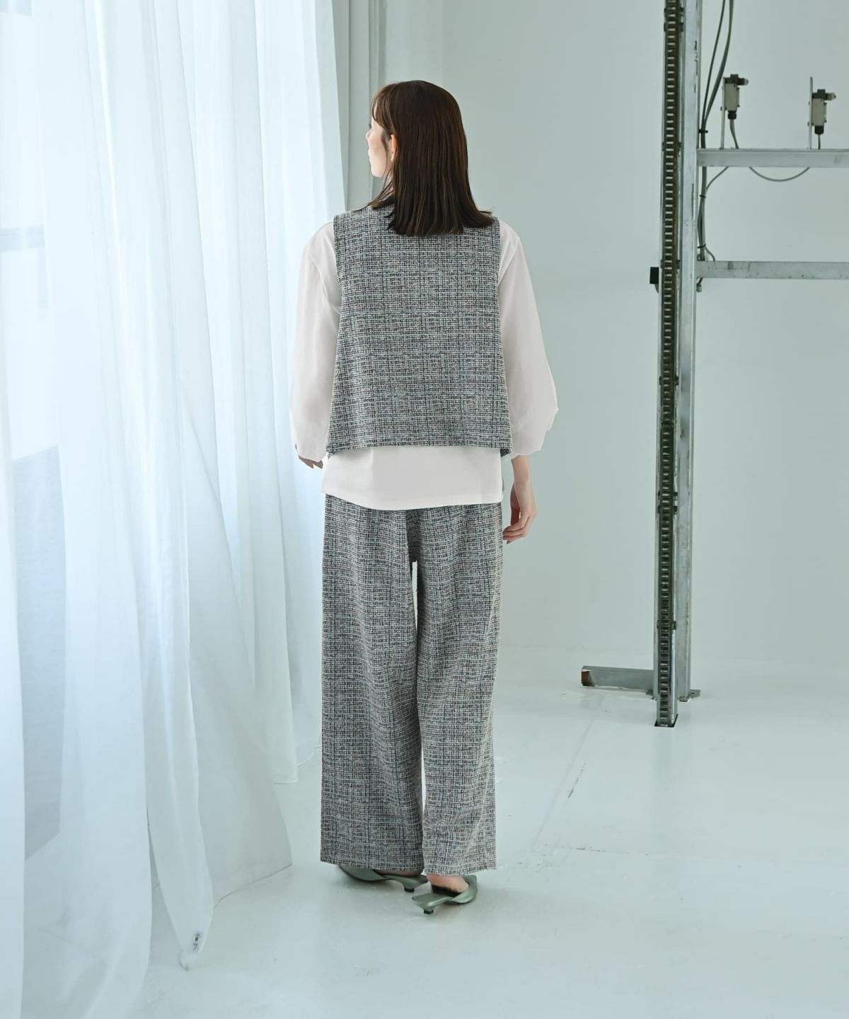 着用イメージ 170cm ブルー