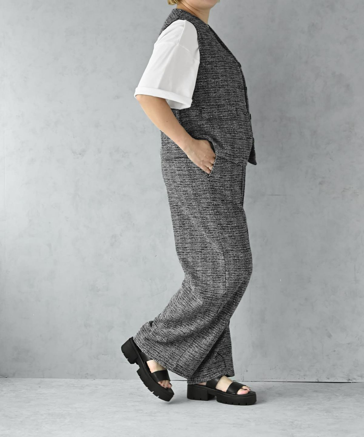 着用イメージ 163cm ブラック