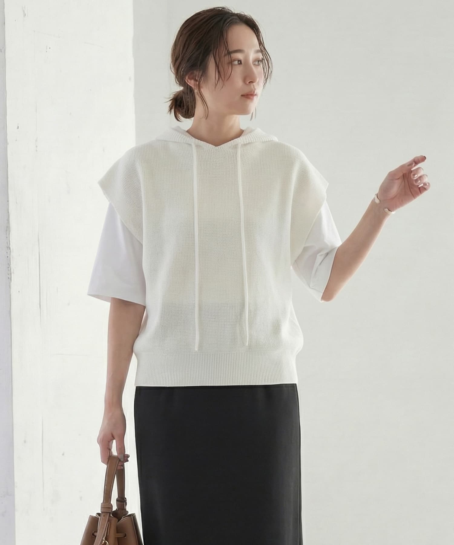着用イメージ 165cm　シアン