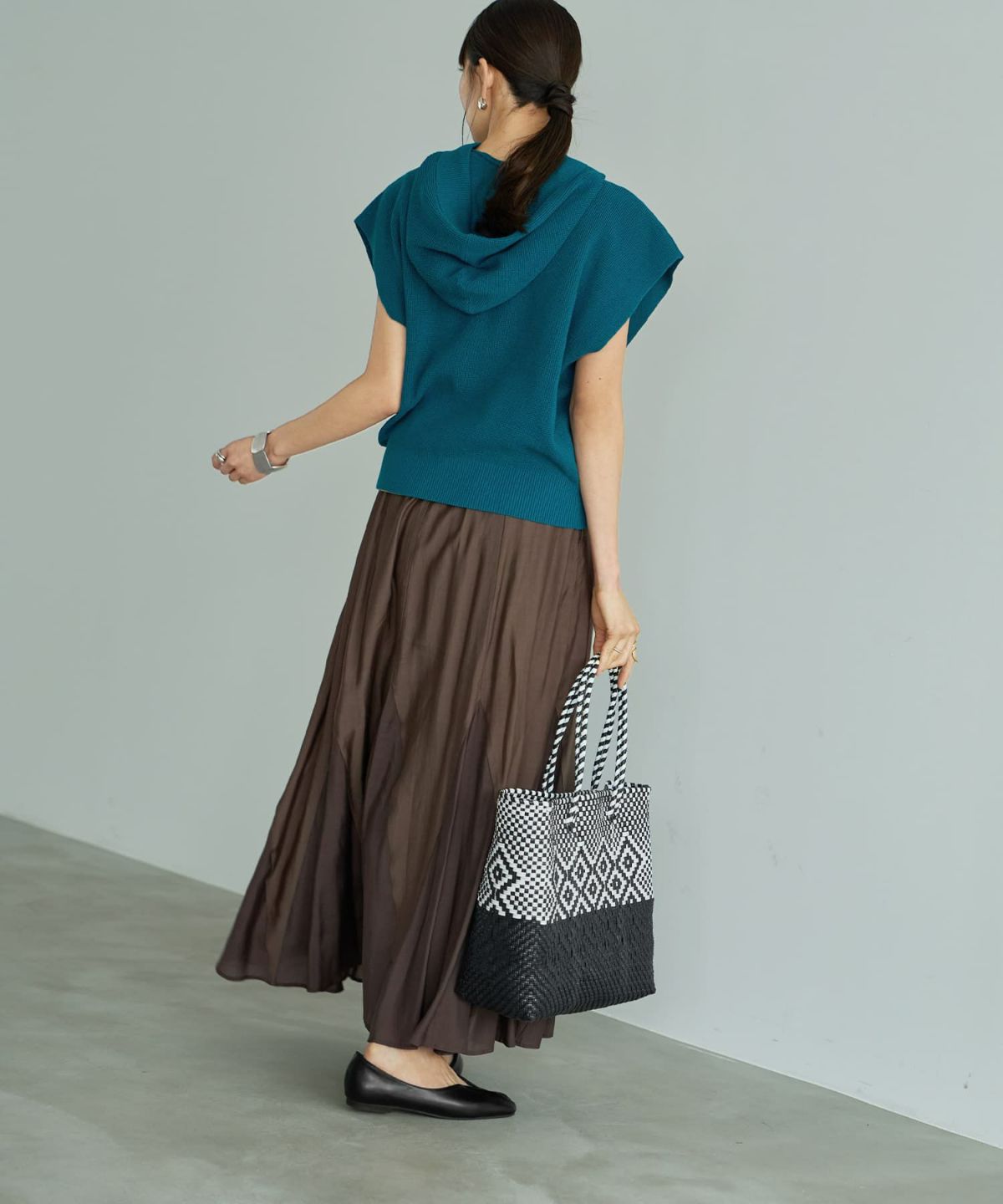 着用イメージ 165cm　シアン