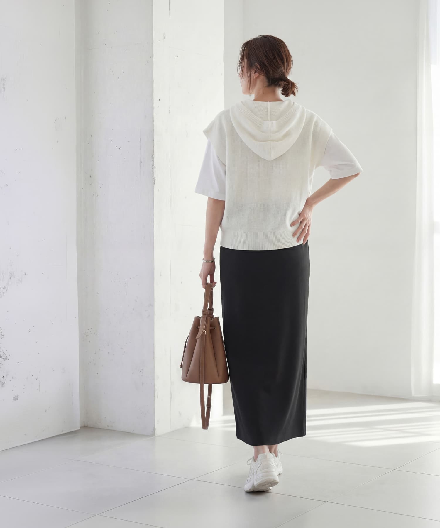 着用イメージ 165cm　シアン