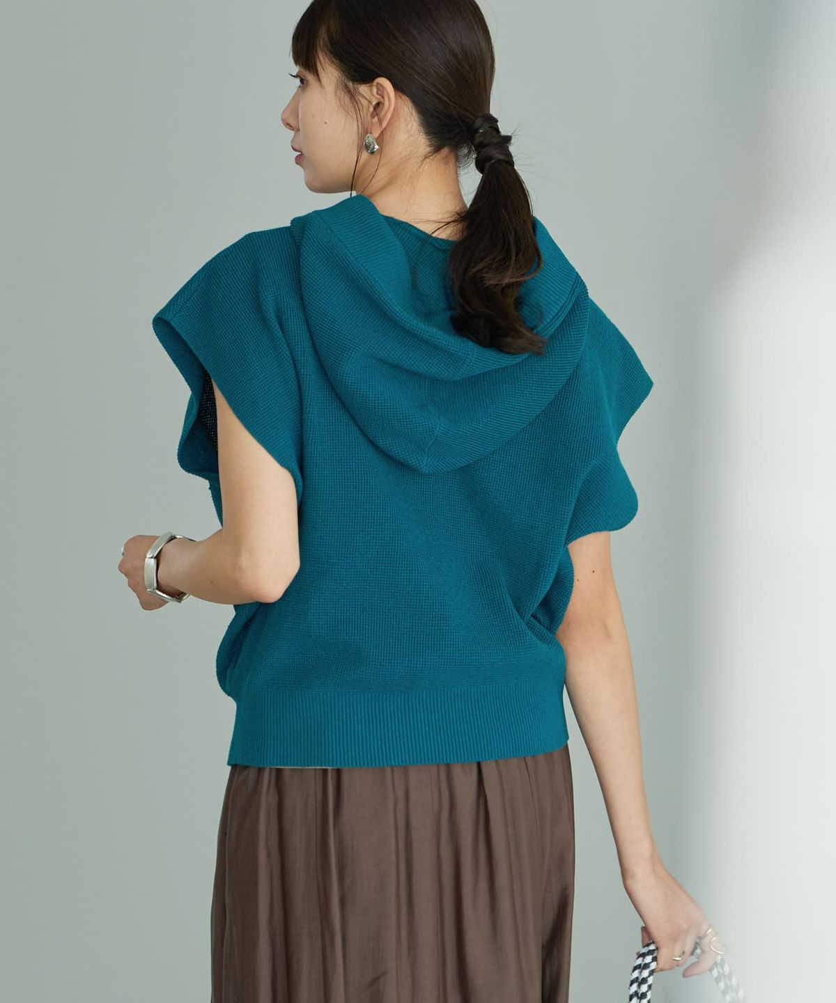 着用イメージ 165cm　シアン