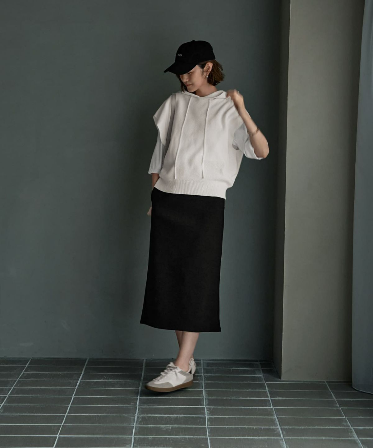 着用イメージ 165cm　ホワイト