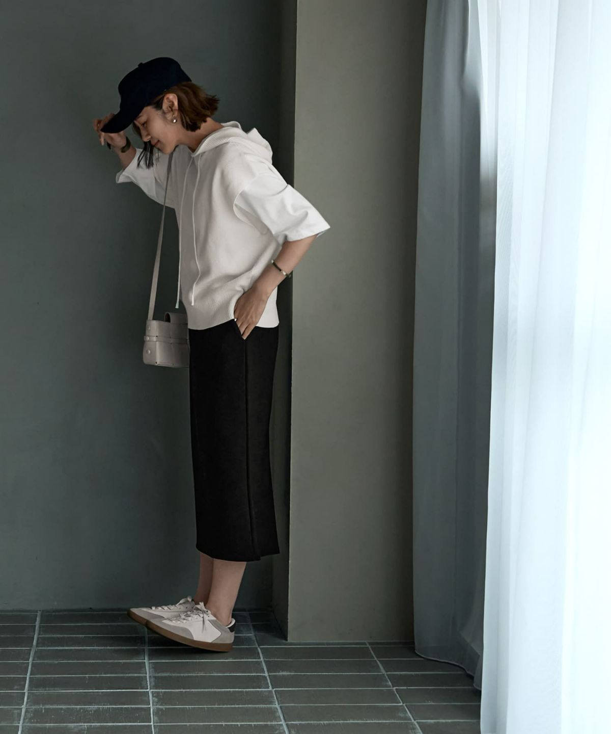 着用イメージ 165cm　ホワイト