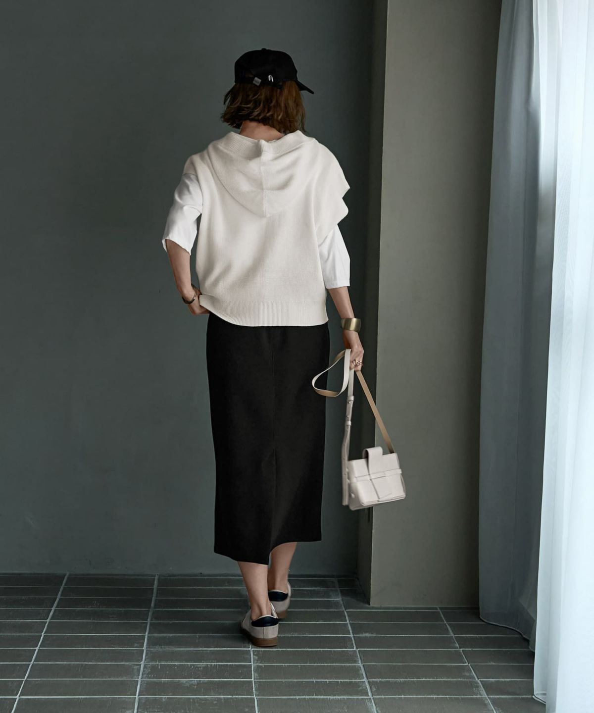 着用イメージ 165cm　ホワイト