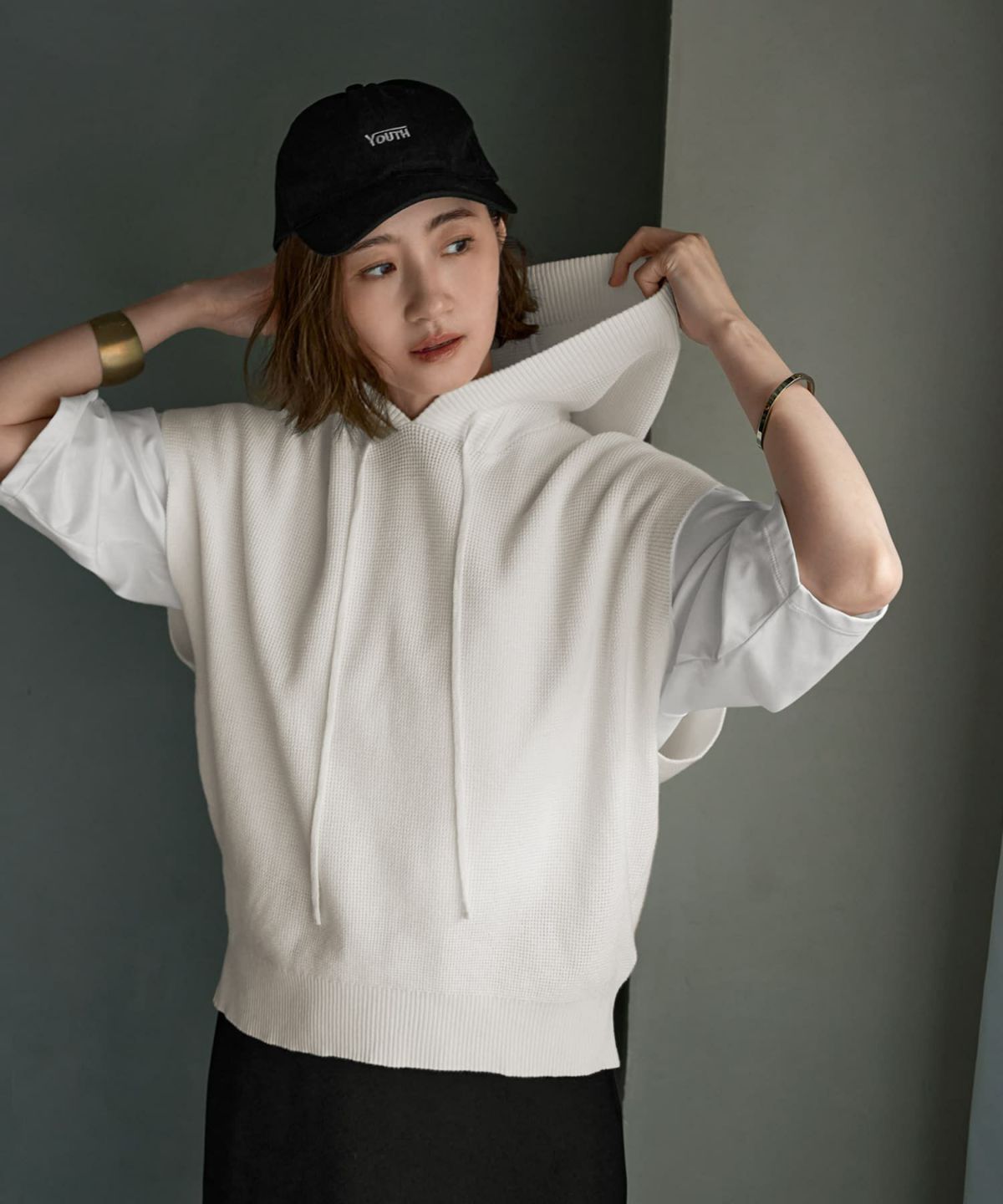 着用イメージ 165cm　ホワイト