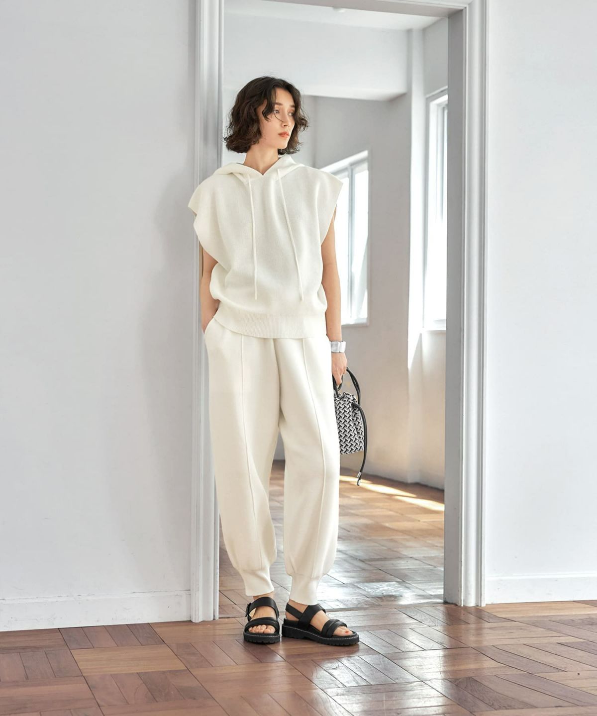 着用イメージ 165cm　ホワイト