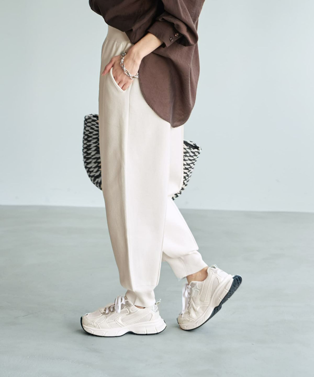 着用イメージ 165cm　ホワイト