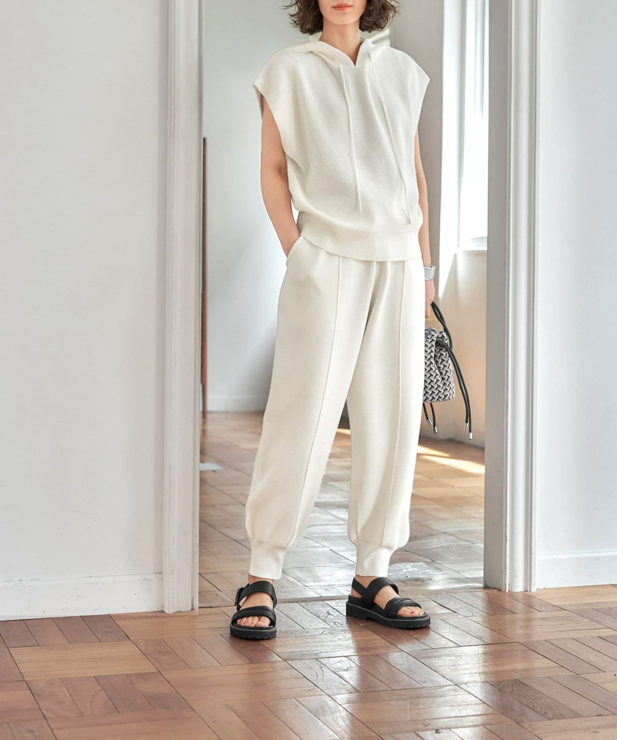 着用イメージ 165cm　ホワイト