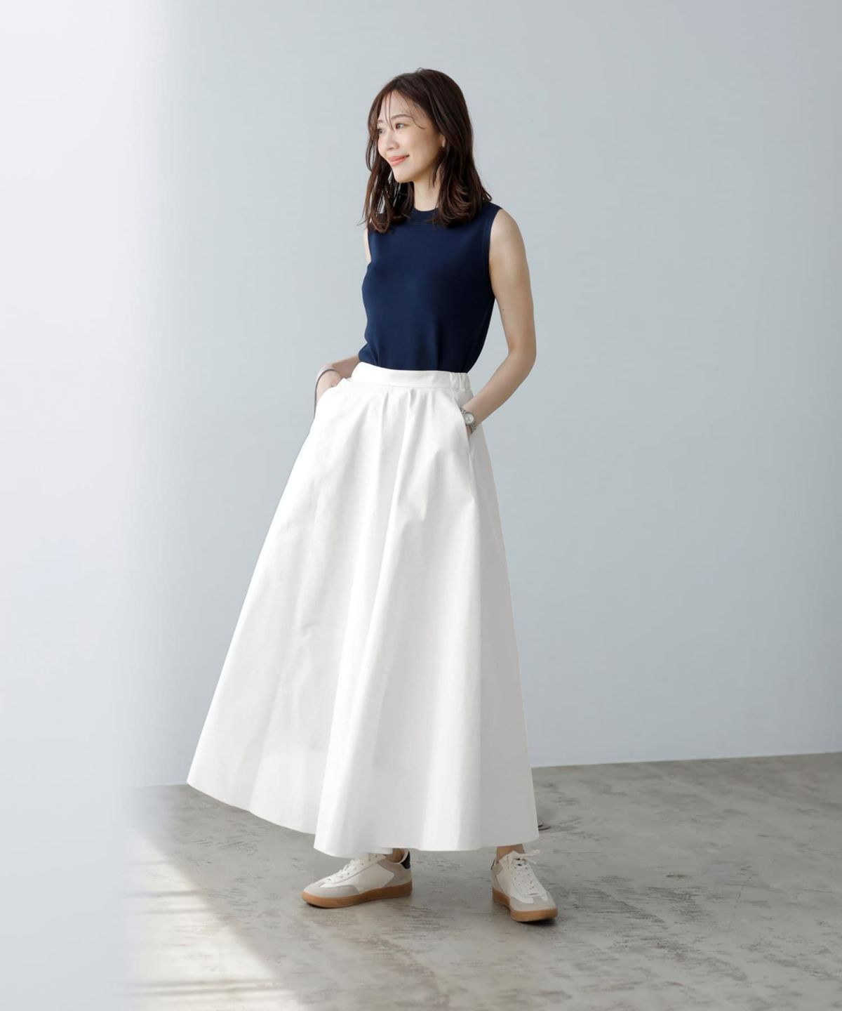 着用イメージ 166㎝　02サイズ　ホワイト