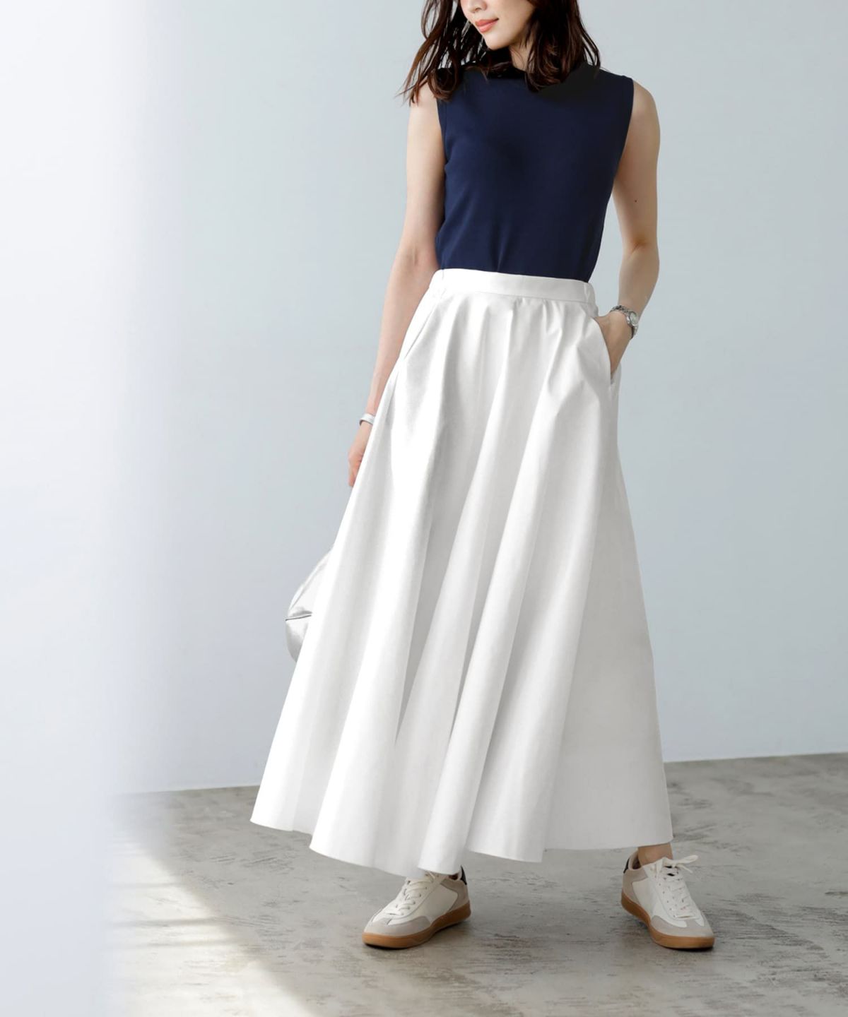 着用イメージ 166㎝　02サイズ　ホワイト