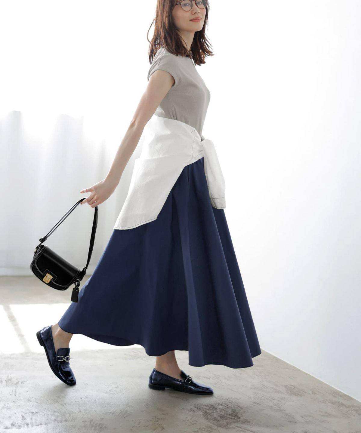 着用イメージ 166㎝　02サイズ　ネイビー