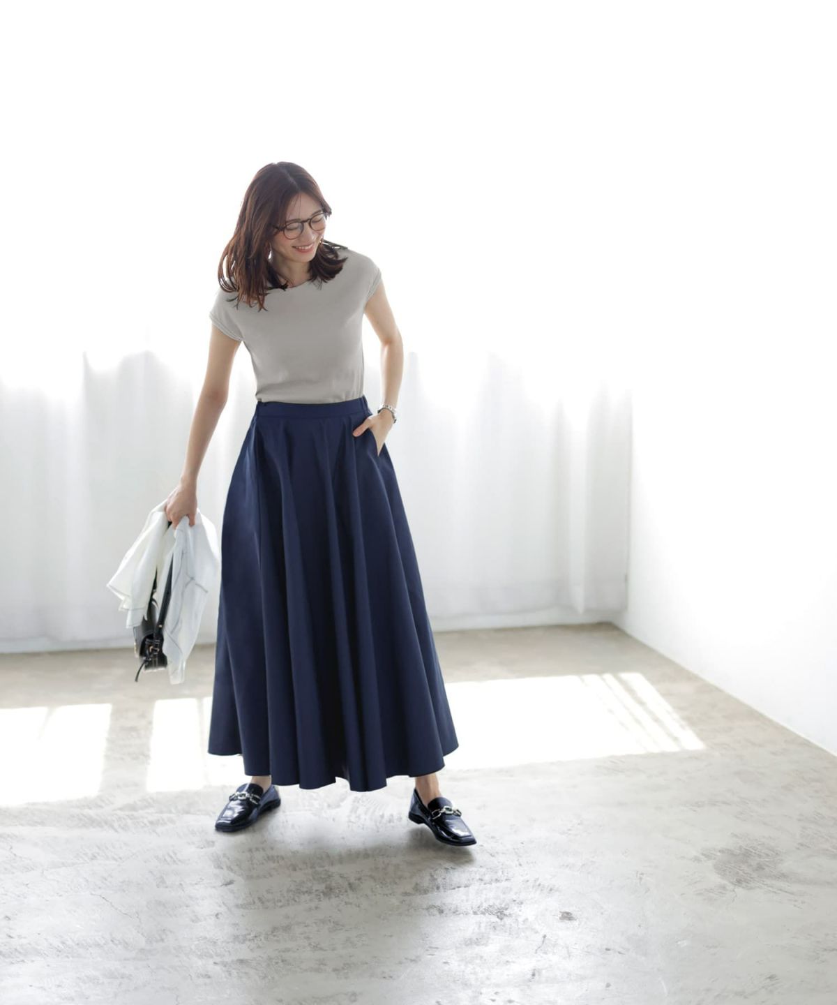 着用イメージ 166㎝　02サイズ　ネイビー