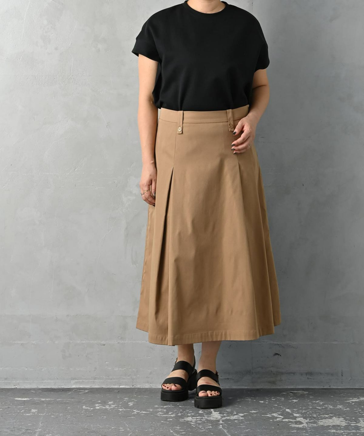 着用イメージ 163cm ブラック