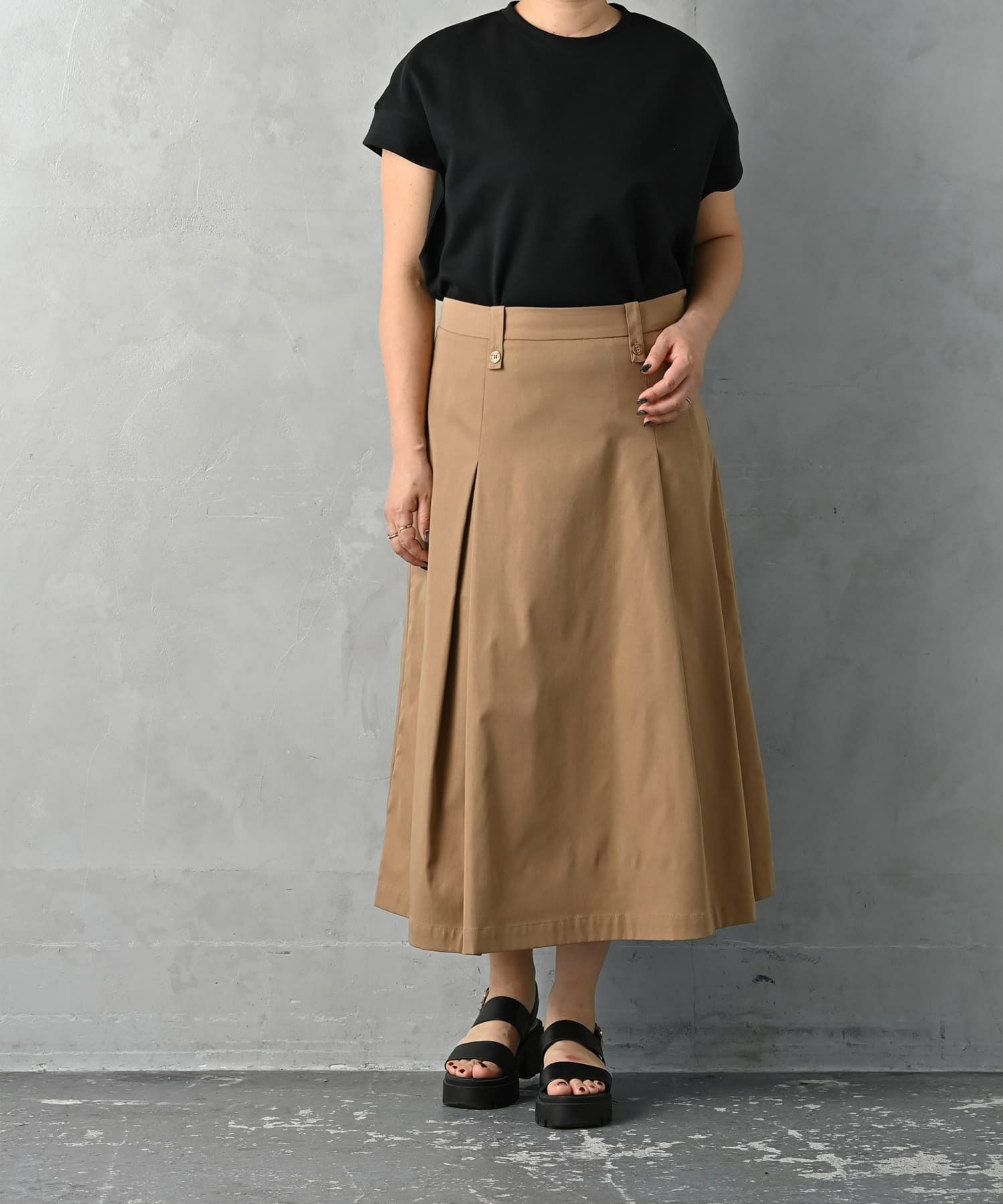 着用イメージ 163cm ブラック