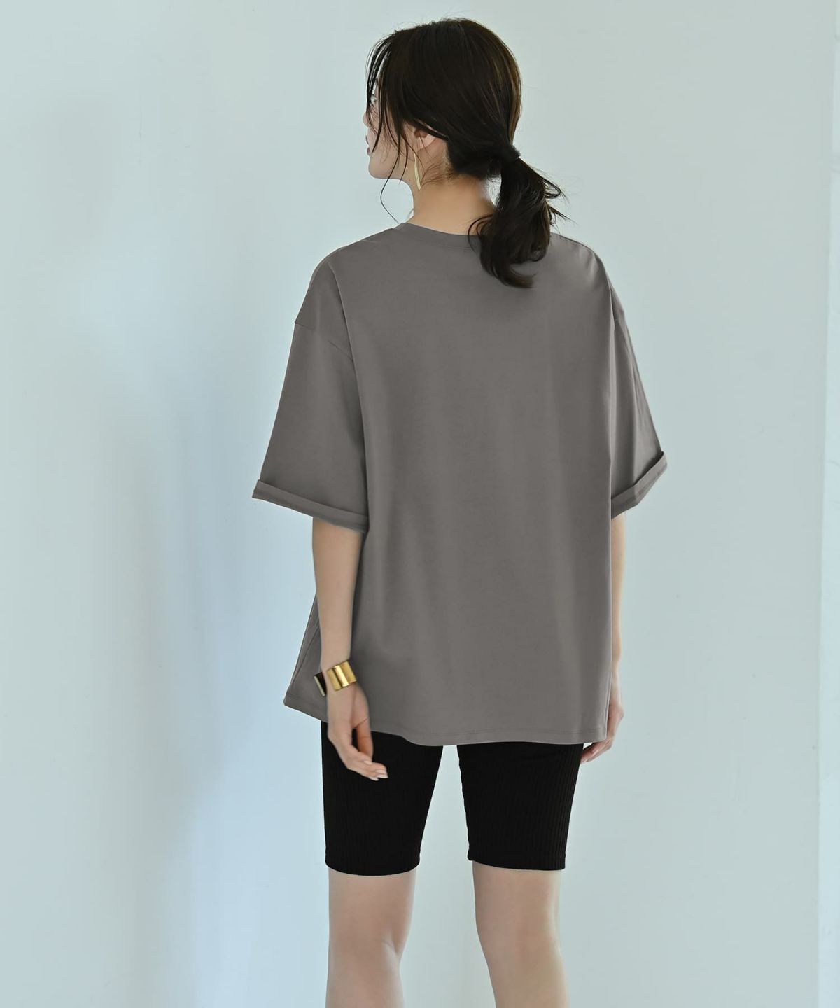 着用イメージ 172cm グレー