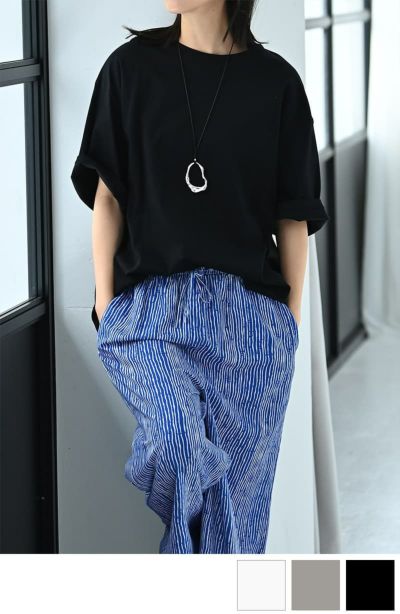 【BLK001】スムースオーバーＴシャツ