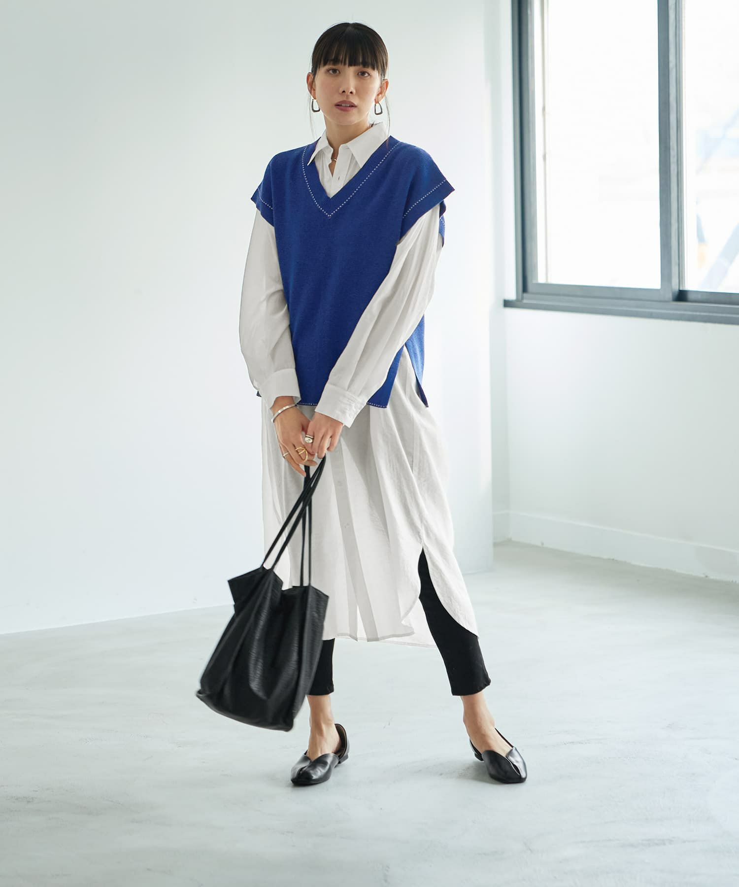 着用イメージ 165cm　ブルー