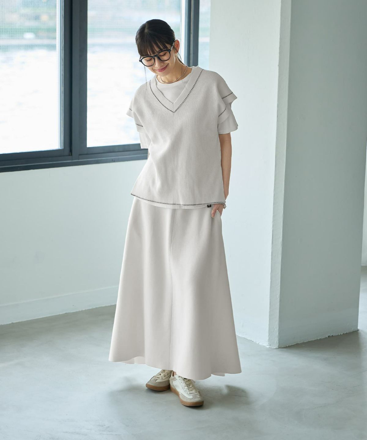 着用イメージ 165cm　02サイズ　ホワイト