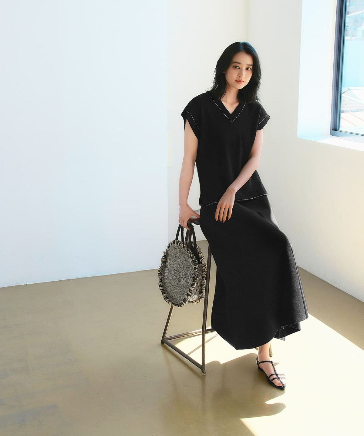 着用イメージ 165cm　02サイズ　ブラック