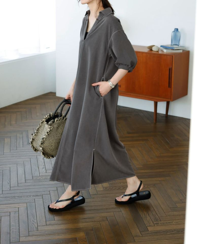 新入荷 LUXE】カラーステッチスキッパーワンピース | おしゃれな大人 社交ダンス