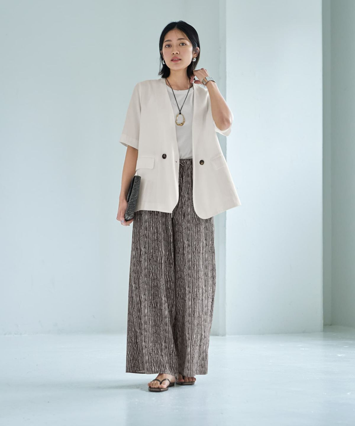 着用イメージ 167㎝　ホワイト