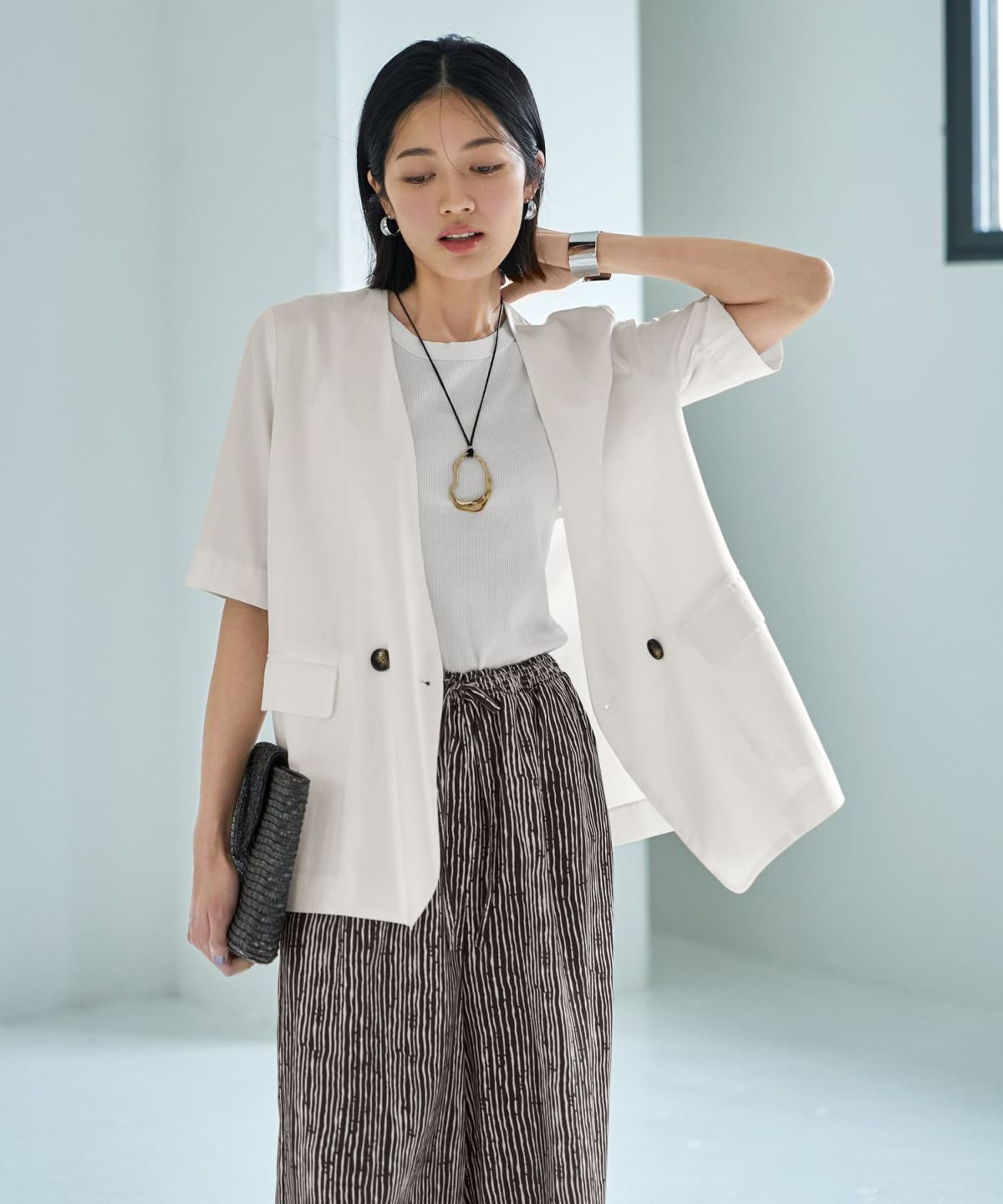 着用イメージ 167㎝　ホワイト