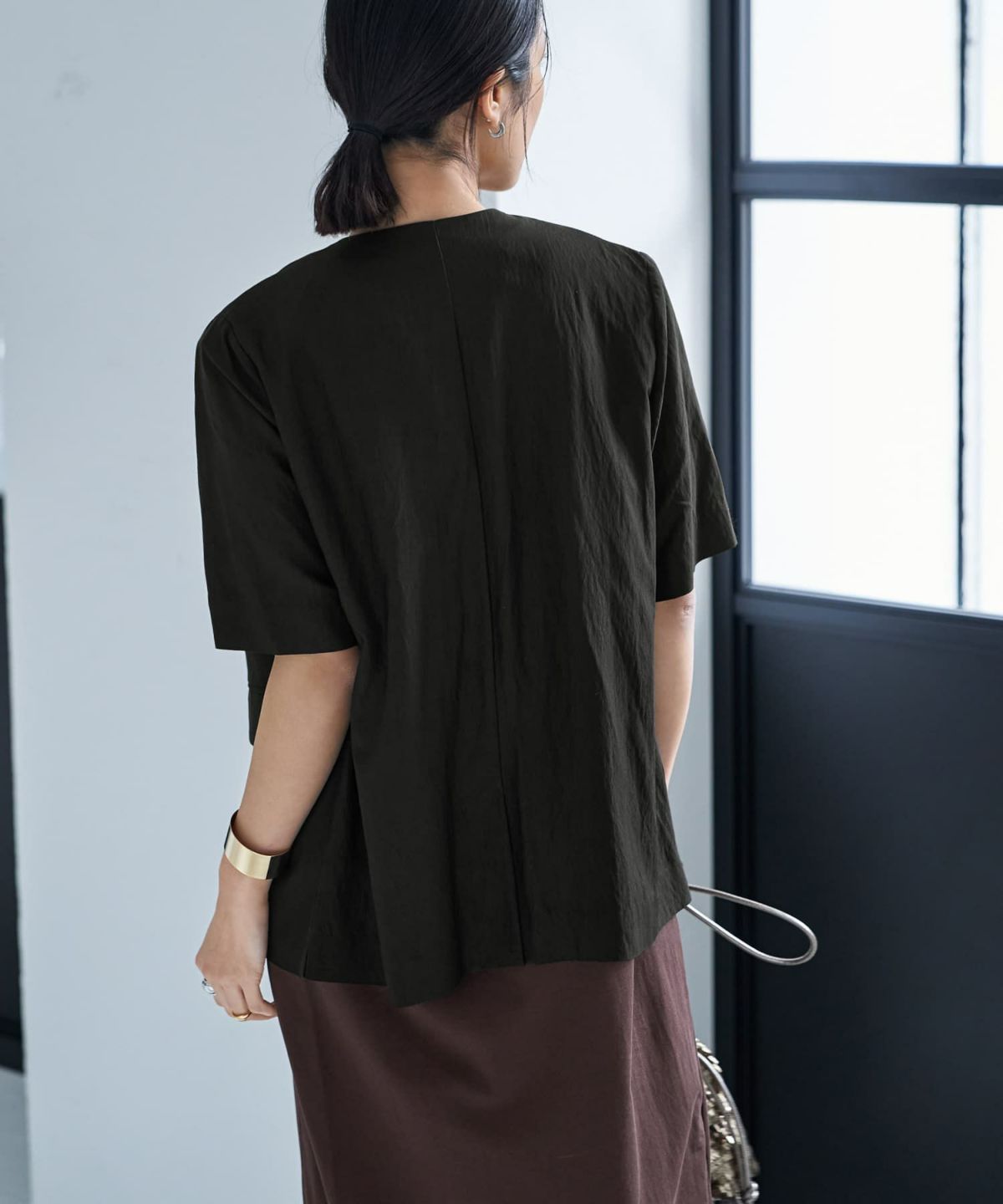 着用イメージ 167cm ブラック