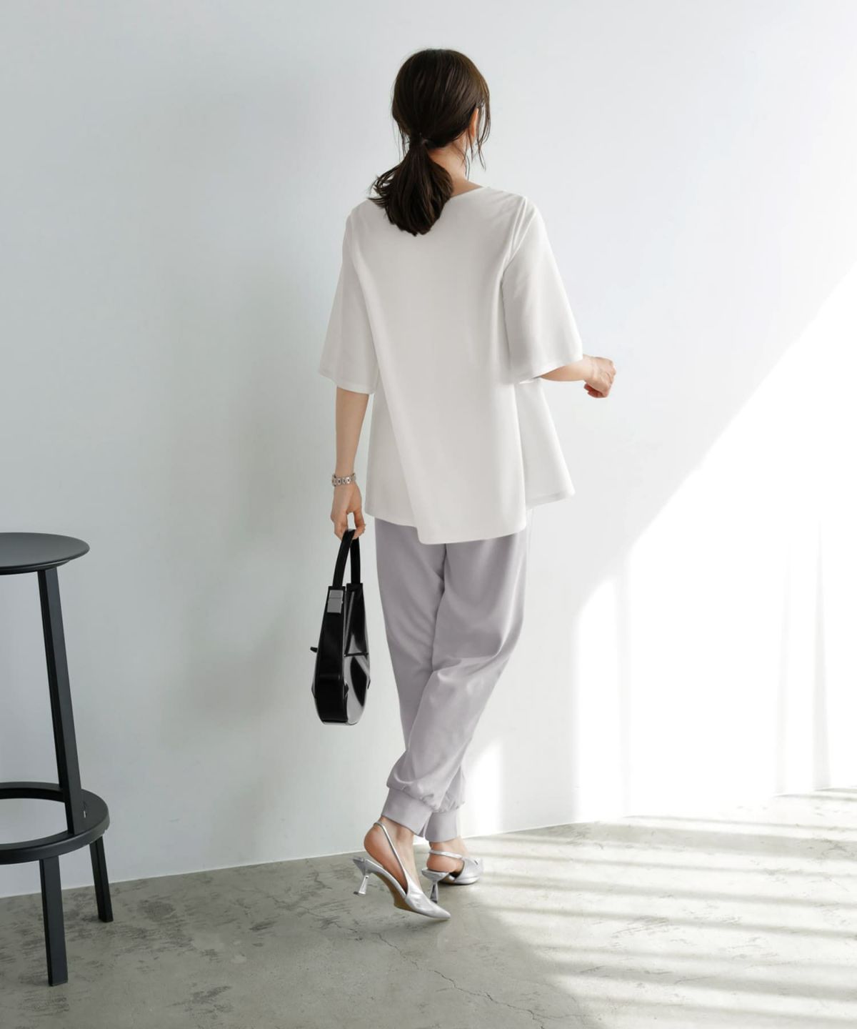 着用イメージ 166cm ホワイト