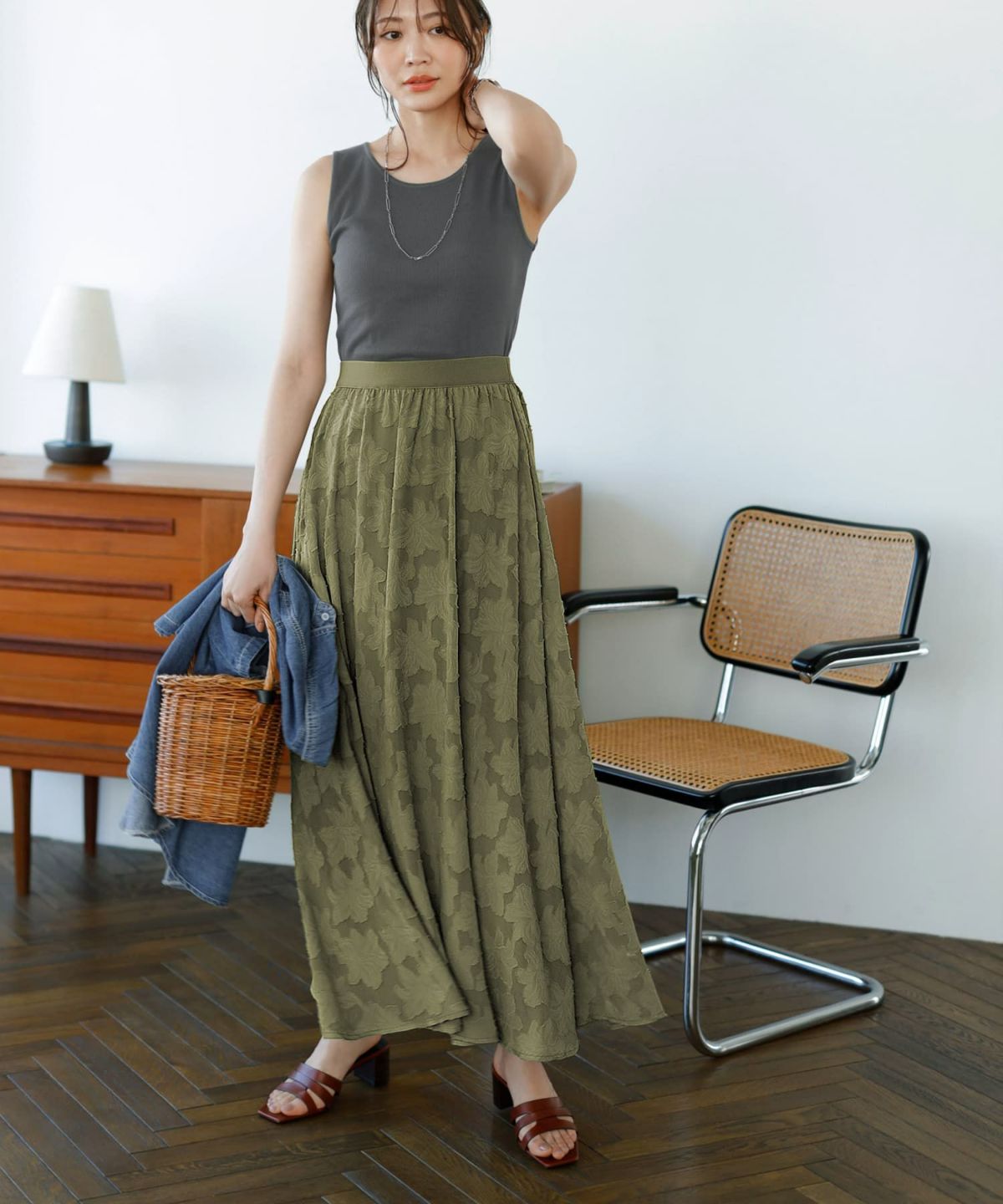 着用イメージ 166㎝　02サイズ　カーキ