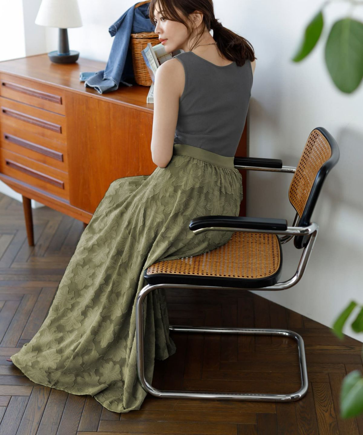 着用イメージ 166㎝　02サイズ　カーキ