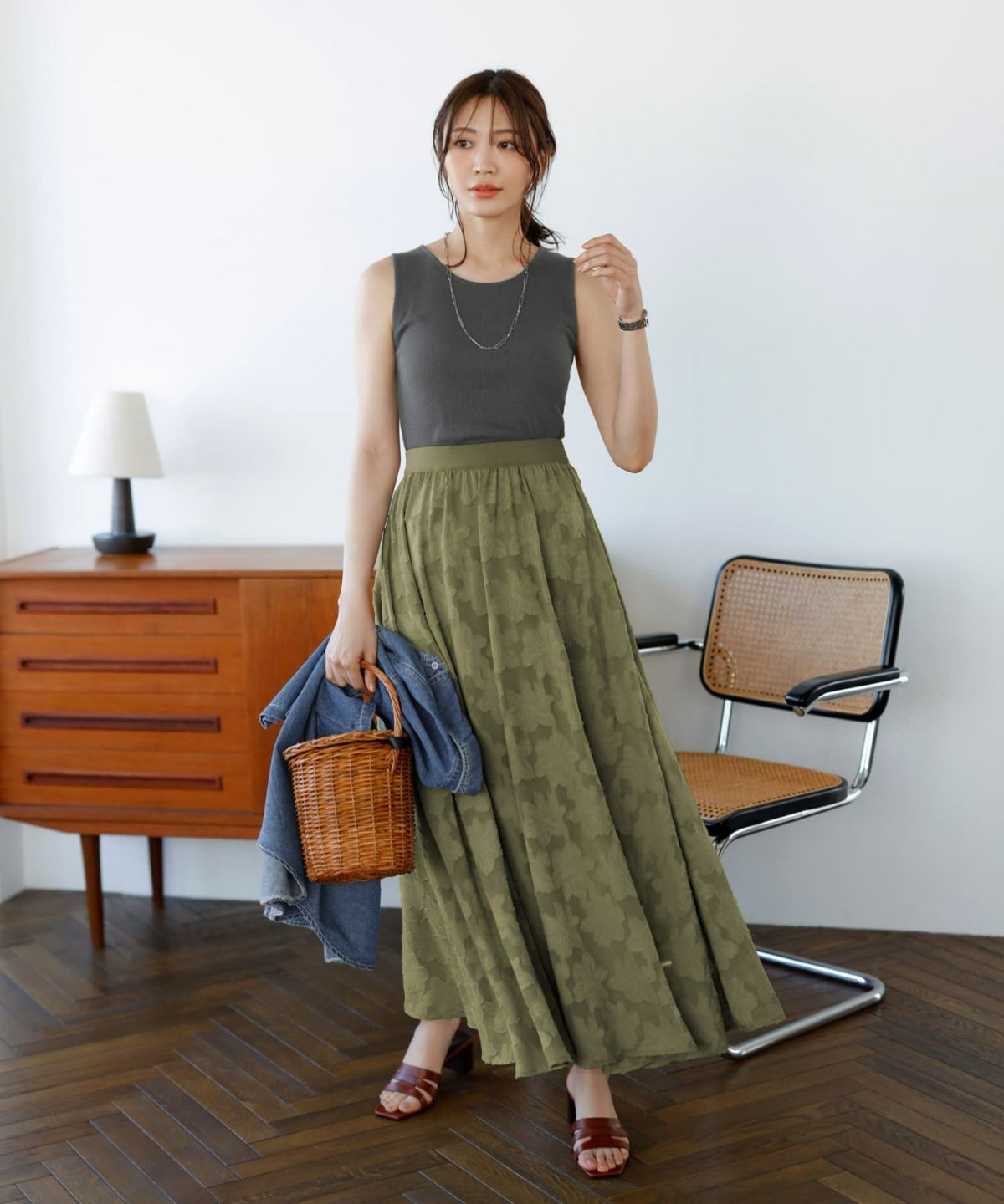 着用イメージ 166㎝　02サイズ　カーキ