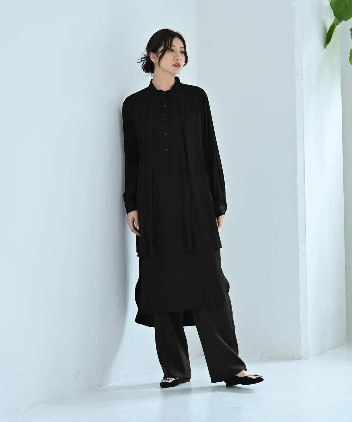 着用イメージ 172cm ブラック