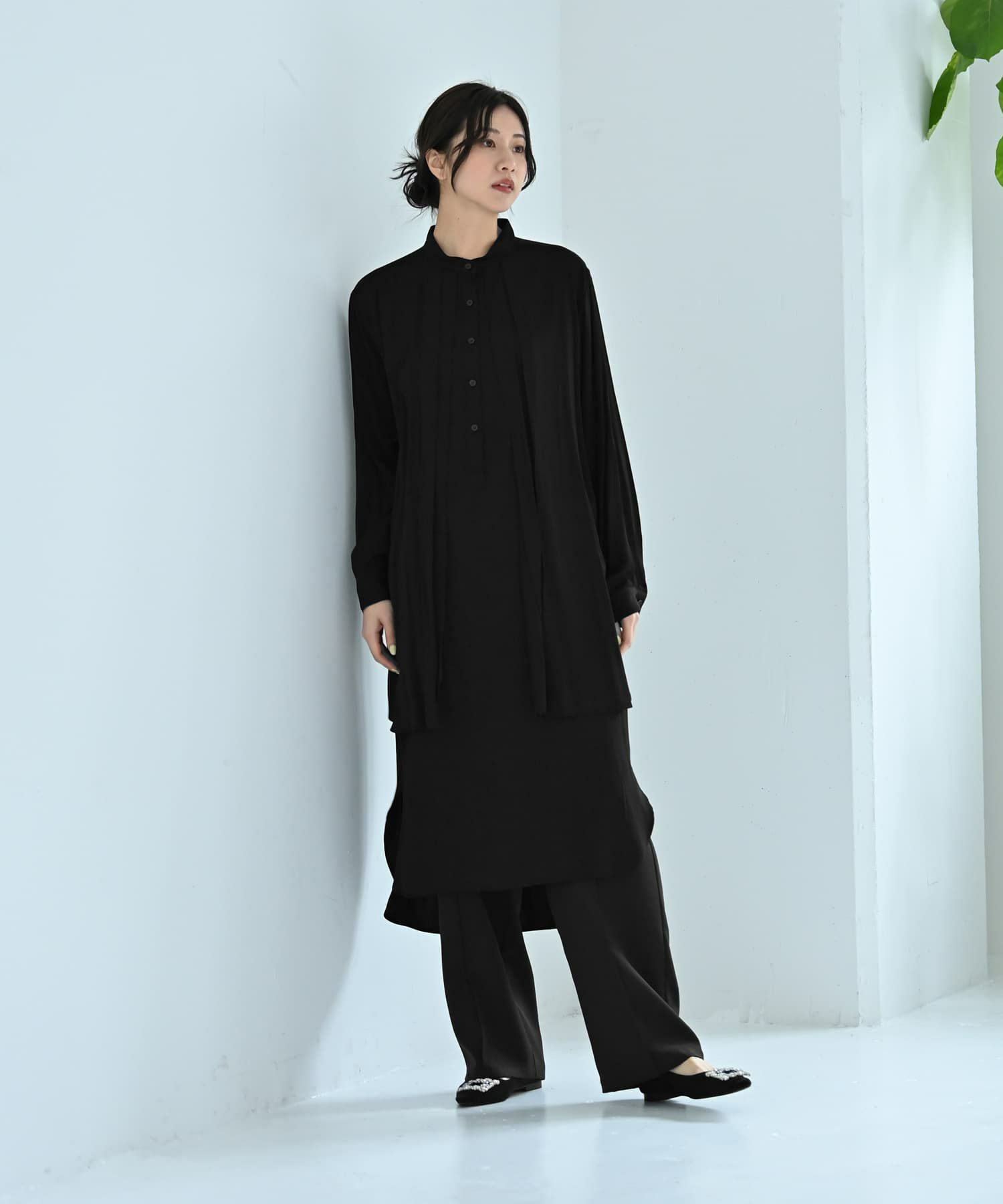 着用イメージ 172cm ブラック
