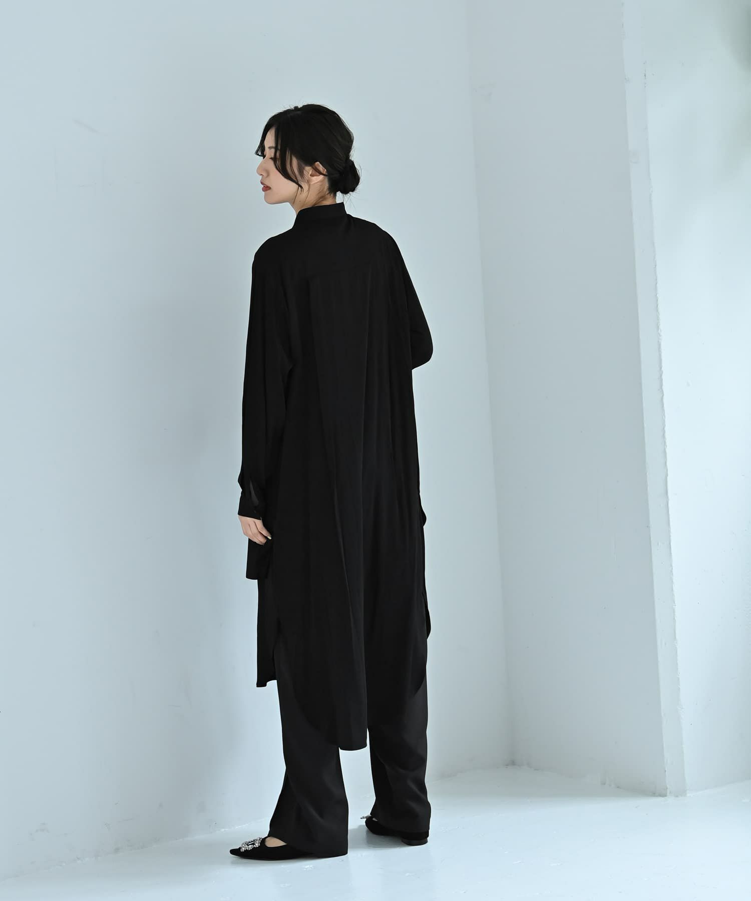 着用イメージ 172cm ブラック
