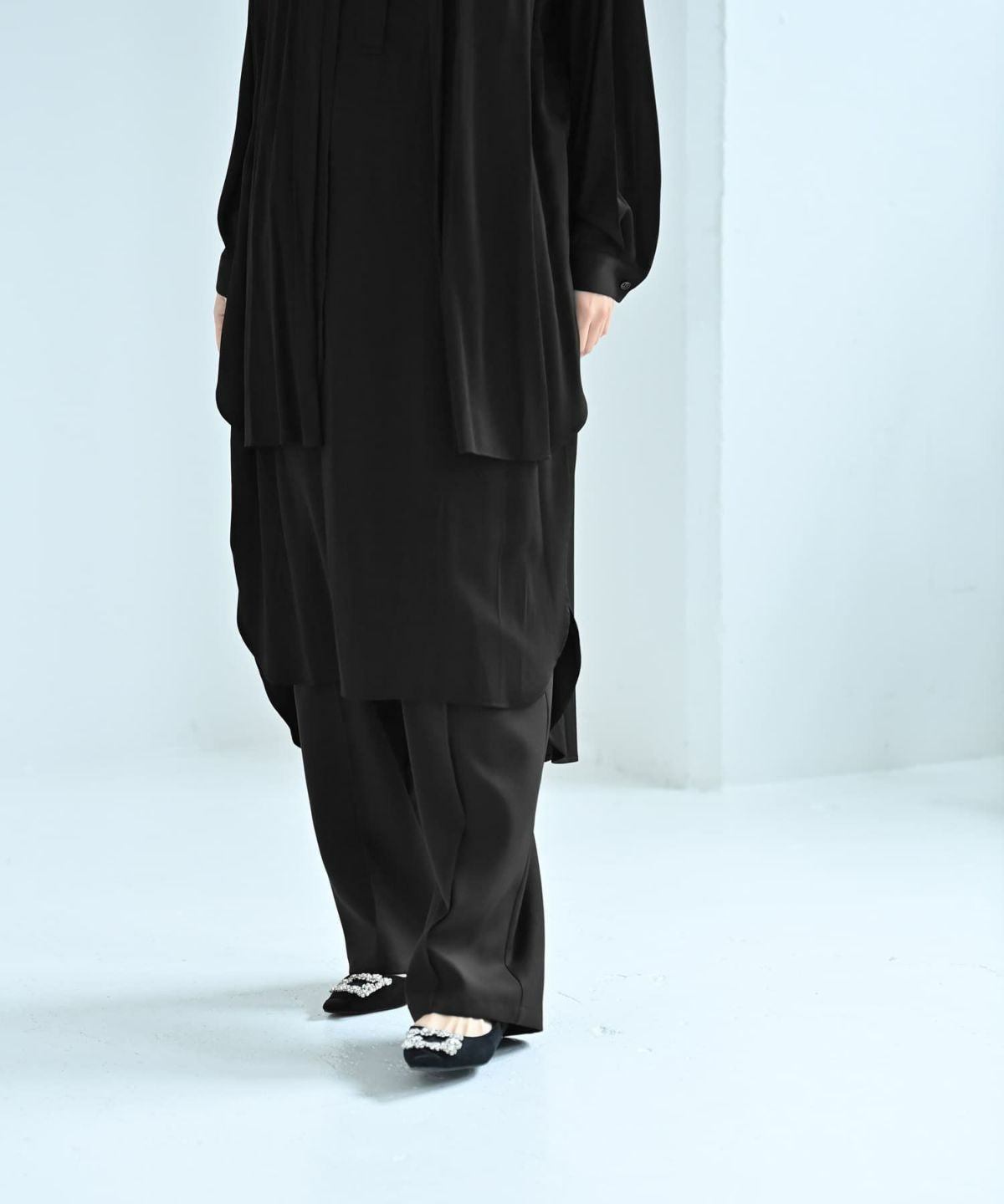 着用イメージ 172cm ブラック