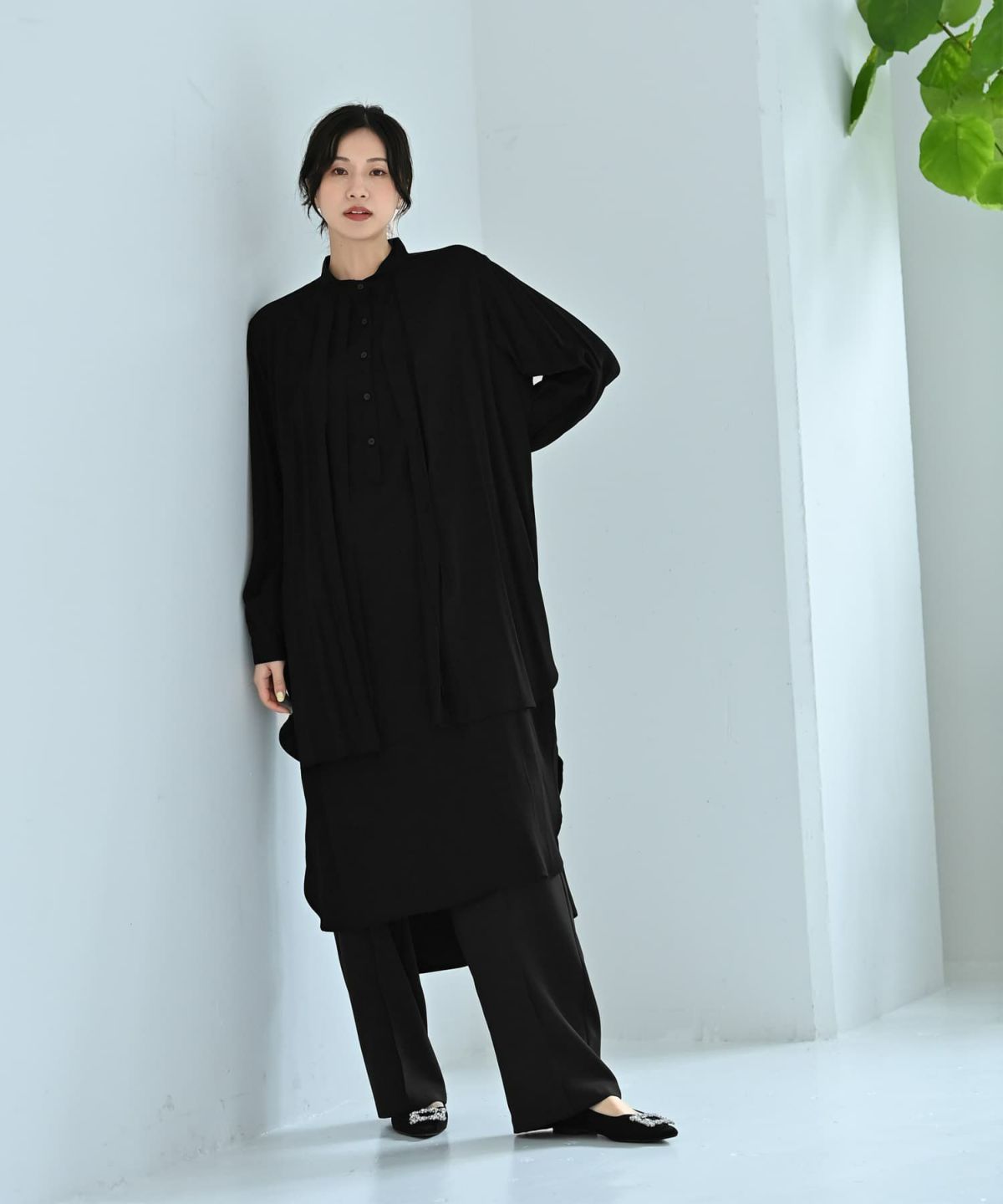 着用イメージ 172cm ブラック