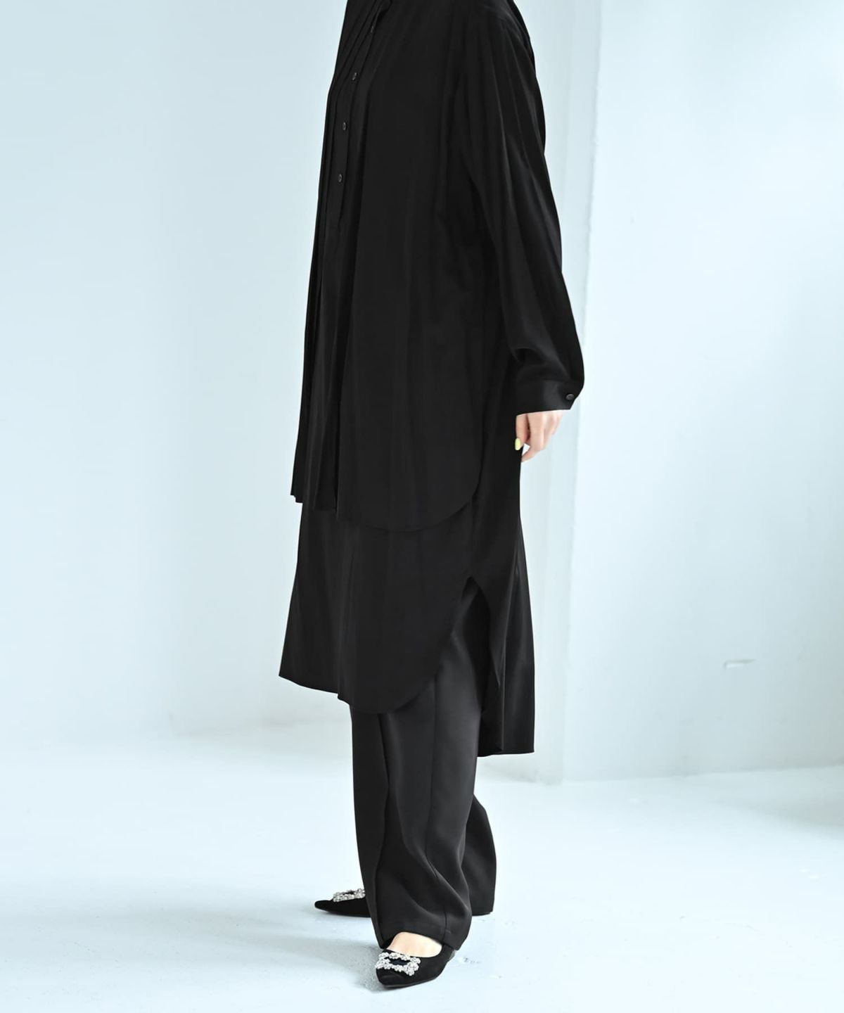 着用イメージ 172cm ブラック