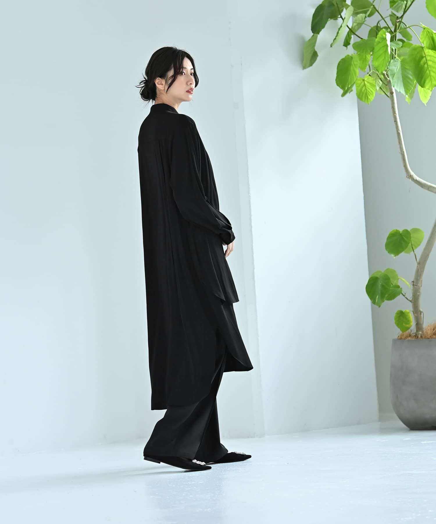 着用イメージ 172cm ブラック
